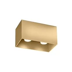 ceiling luminaire BOX CEILING SURF 2.0 2 flames, Dim-To-Warm IP20, gold dimmable
