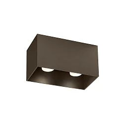 ceiling luminaire BOX CEILING SURF 2.0 2 flames IP20, bronze dimmable