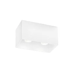 ceiling luminaire BOX CEILING SURF 2.0 2 flames IP20, white matt dimmable