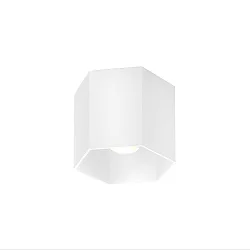 ceiling luminaire HEXO CEILING SURF 1.0 1 flame IP20, white matt dimmable