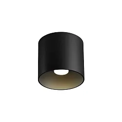 ceiling luminaire RAY CEILING SURF 1.0 1 flame, Dim-To-Warm IP20, black matt dimmable