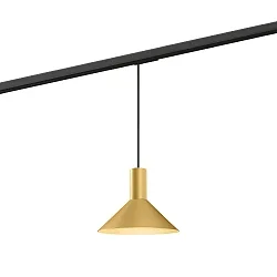 1-phase pendant luminaire ODREY ON TRACK 1.6 incl. 1-phase adapter GU10 IP20, gold