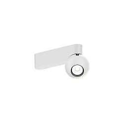 ceiling luminaire LECA 1.0 1 flame, cardanic swivelling IP20, white matt dimmable
