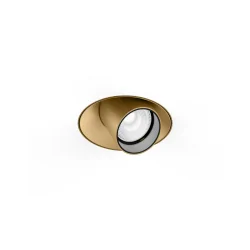 recessed spotlight QITO TRIMLESS 1.0 round, flush, cardanic IP20, champagner, brushed dimmable