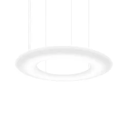 LED Design Pendant luminaire GIGANT 16.0, Ø 160cm, steel / LLDPE, white, 4000K
