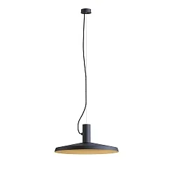 Pendant luminaire ROOMOR 1.0 PAR16, GU10, 250cm, deep black, with shade 4.0