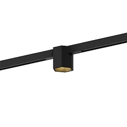 track spot HEXO ON STREX 1.0 with adapter IP20, gold, black matt dimmable