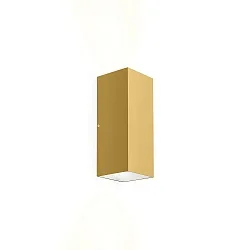 LED Wall luminaire TRAIN 2.0, 2-sided, 8W 2700K 490lm 36°, CRi >90, dimmable, gold