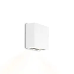 LED Outdoor Wall luminaire CENTRAL 1.0, IP65, up or down, 8W 3000K, CRi >90, dimmable, white