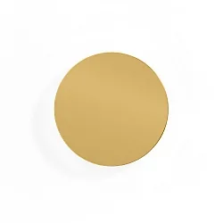 LED Wall luminaire MILES 2.0 ROUND, indirect, Ø 19cm, 8W 3000K, CRi >90, dimmable, gold