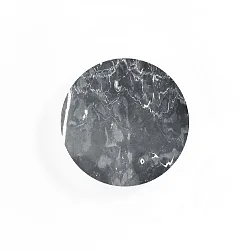 LED Wall luminaire MILES 2.0 ROUND, indirect, Ø 19cm, 8W 3000K, CRi >90, dimmable, marble black