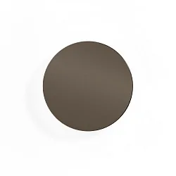 LED Wall luminaire MILES 2.0 ROUND, indirect, Ø 19cm, 8W 3000K, CRi >90, dimmable, bronze