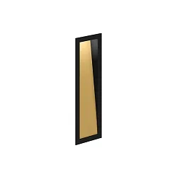 wall recessed luminaire THEMIS WALL REC 2.7 IP20, gold, black matt dimmable