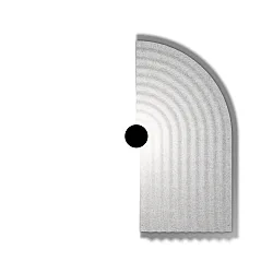 wall luminaire TAPIS SOFT WALL SURF 3.0 IP20, grey, marble dimmable
