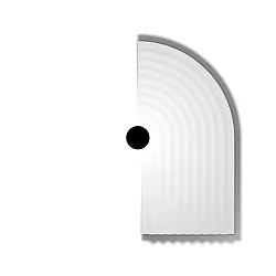 wall luminaire TAPIS SOFT WALL SURF 3.0 IP20, white dimmable