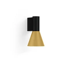 wall luminaire ODREY WALL SURF 1.3 PAR16 GU10 IP20, gold, black matt 