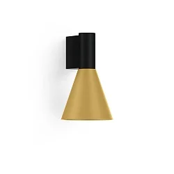 wall luminaire ODREY WALL SURF 1.4 PAR16 GU10 IP20, gold, black matt 