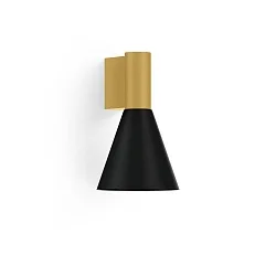 wall luminaire ODREY WALL SURF 1.4 PAR16 GU10 IP20, gold, black matt 