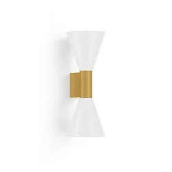 wall luminaire ODREY WALL SURF 2.4 PAR16 GU10 IP20, gold, white matt 