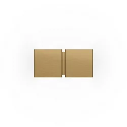wall luminaire CG SQUARE 2P SMALL G9 IP20, champagner