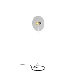 floor lamp MIRRO FLOOR 2.0 E27, aluminium, black matt dimmable