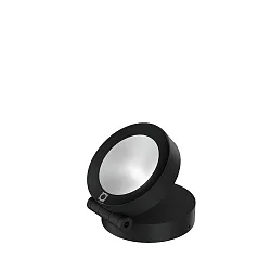 floodlight X-BEAM ROUND OUTDOOR WALL / FLOOR SURF PROJ 1.0 IP65, black matt dimmable