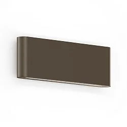 outdoor wall luminaire KIOSK 2.0 IP65, bronze dimmable