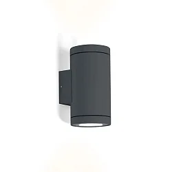 outdoor wall luminaire TUBE WALL 2.0 PAR16 up / down, cylindrical GU10 IP65, anthracite