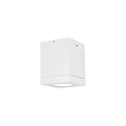 Outdoor Ceiling luminaire TUBE CARRÉ 1.0 PAR16, IP65, GU10 max. 5W, white