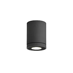 outdoor ceiling luminaire TUBE 1.0 LED PHASE down, cylindrical, rigid IP65, anthracite dimmable