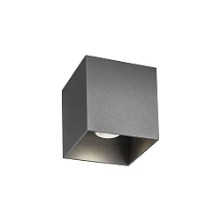 outdoor ceiling luminaire BOX OUTDOOR CEILING SURF 1.0 IP65, grey dimmable
