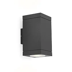 outdoor wall luminaire TUBE CARRÉ WALL 2.0 LED PHASE up / down, two-sided IP65, anthracite dimmable