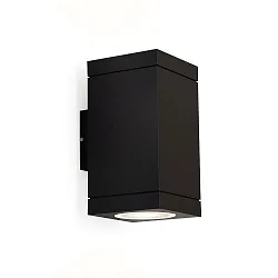 LED Outdoor Wall luminaire TUBE CARRÉ 2.0, IP65, 2-sided, 2x 8W 3000K 34°, CRi >90, dimmable, black