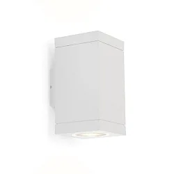 LED Outdoor Wall luminaire TUBE CARRÉ 2.0, IP65, 2-sided, 2x 8W 3000K 34°, CRi >90, dimmable, white