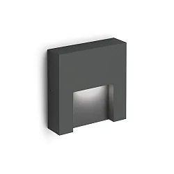 outdoor wall luminaire RETO OUTDOOR WALL SURF 1.3 IP65, anthracite dimmable