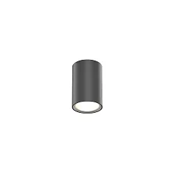 Outdoor LED Ceiling luminaire TRAM ROUND 1.0, IP65, round, 6W 3000K 36°, CRi >90, dimmable, black