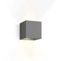 LED Outdoor Wall luminaire BOX 2.0, IP65, Up&Down, 6W 3000K 2x200lm, dimmable, dark grey