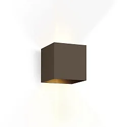 LED Outdoor Wall luminaire BOX 2.0, IP65, Up&Down, 6W 3000K 2x200lm, dimmable, bronze