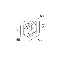 Accessory for ORIS 1.3 - flush mounted frame with flush mounted housing