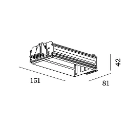 Accessory for STRANGE 2.0 / SNEAK TRIMLESS 2.0 - flush mounted frame aluminum