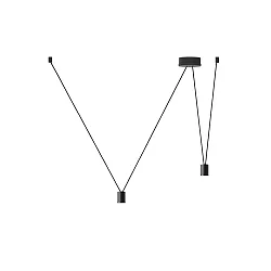 Accessory for WIRO - suspension set DECENTER 2.0 for 2 shades, 2x E27, with multi canopy, 260cm