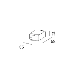 Accessory for STRANGE WALL / STRIPE / THEMIS - LED Driver, IP20, 700mA, 3-8.4V, 6W, not dimmable