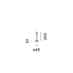 luminaire base STIPO POLE 200, bronze