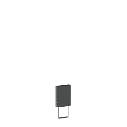 Accessory for FIFTY FIFTY / SMILE / SWAY / PALOS - socket with bracket for setting in concrete, 30cm, anthracite