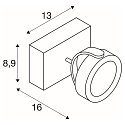 KALU LED 1 Wall and Ceiling luminaire, 60�