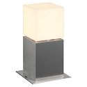 SQUARE POLE 30 Outdoor Floor lamp, stainless steel 304, max. 20W