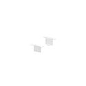 GRAZIA 10 Recessed profile Endcaps, 2 items, white