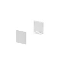 GRAZIA 20 Endcaps for GRAZIA Surface profile flat, 2 items, high design, white