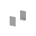 GRAZIA 20 Endcaps for GRAZIA Surface profile standard, 2 items, high design, alu