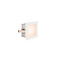 SLV Premium LED Wall recessed luminaire FRAME BASIC HV, 3.1W 2700K 140lm, white